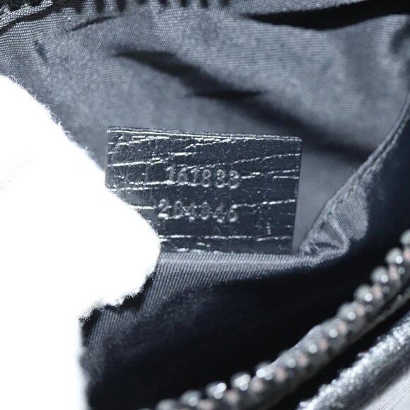 GUCCI GG Supreme Waist bag PVC Black Silver 161833 Auth 146624V - Picture 12 of 16